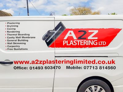 Van Decal - A2Z Plastering Ltd