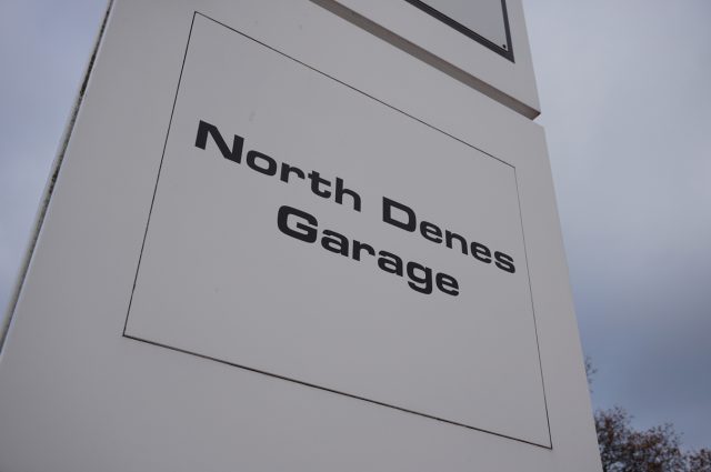 North Denes Garage Sign